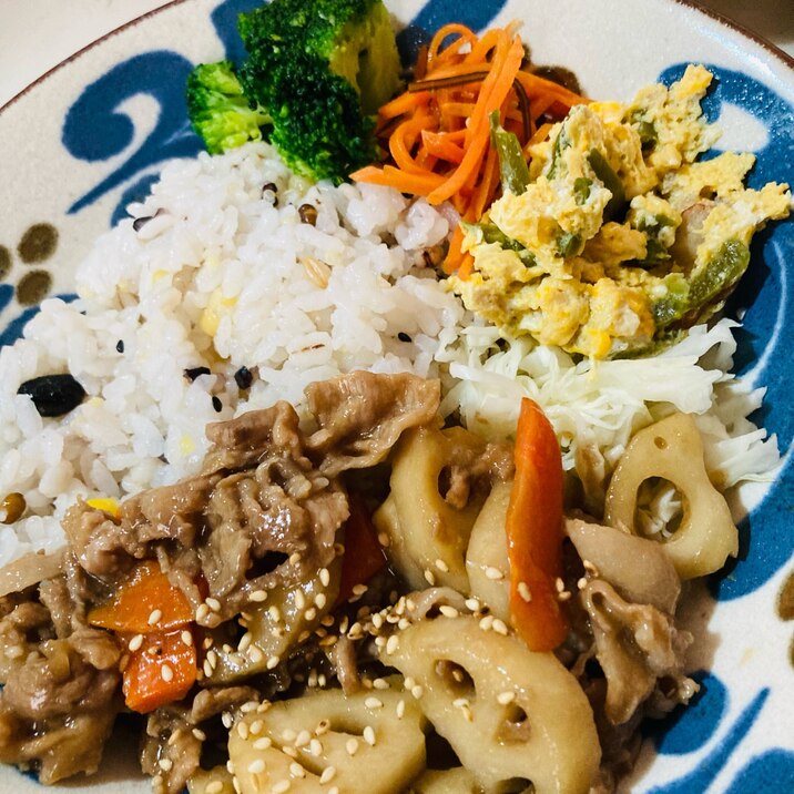 豚肉とレンコンと人間の甘酢炒め